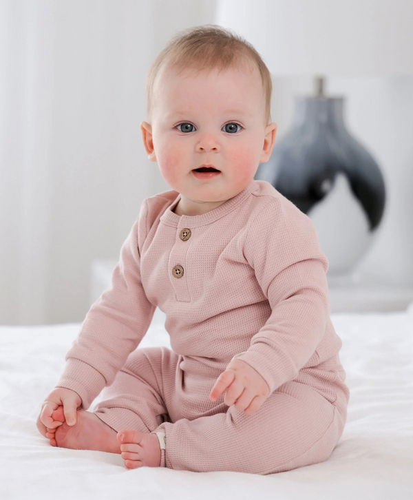 Lummi in colour - Organic Cotton Waffle Leggings - Lavender