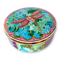 Lisa Pollock Ceramic Glam Jar - Pretty Patchwork Dragonfly