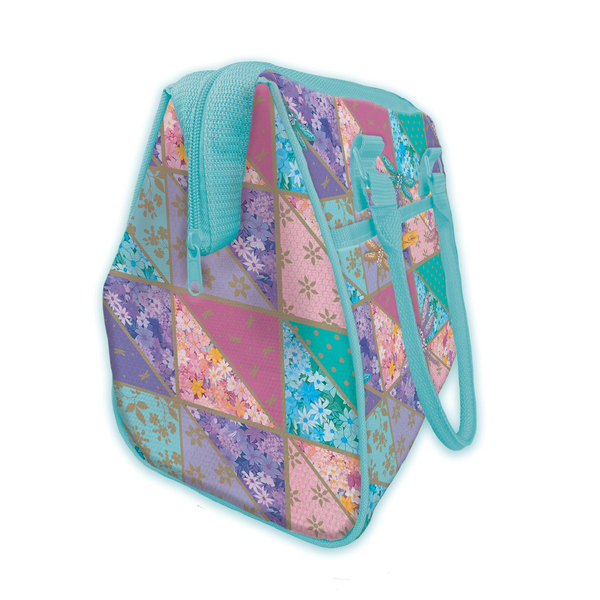 Lisa Pollock Lunch Cooler Bag - Pretty Patchwork Dragonfly