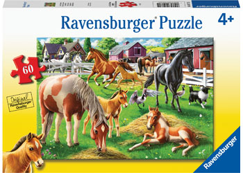Ravensburger Puzzle - Happy Horses 60pc