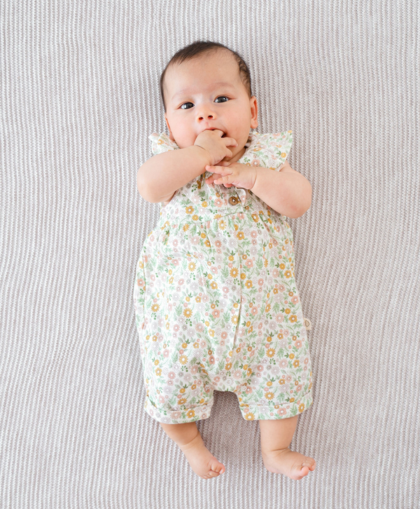 Lummi in colour - Organic Cotton Romper - Daisies