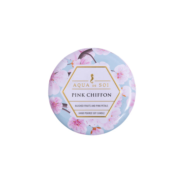 The Soi Co - Pink Chiffon Decorative Tin Candle