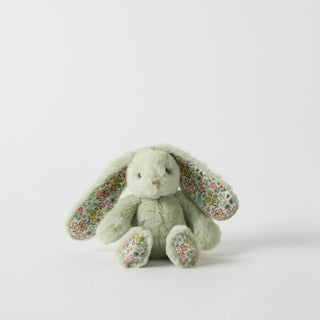 Jiggle & Giggle Floral Mint Bunny Rattle