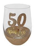 50 Sparkle Purple Stemless Wine Glass