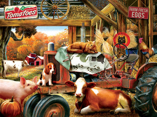 Barn House Meeting Puzzle 1000pc