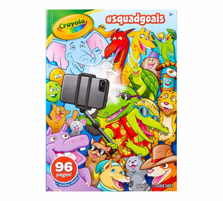 Crayola 96 page colouring book - #Squadgoals