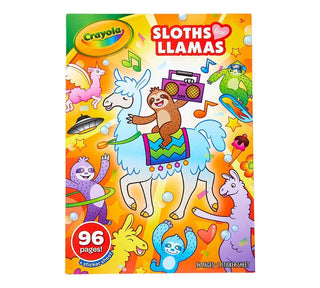 Crayola 96 page colouring book - Sloths love Llamas