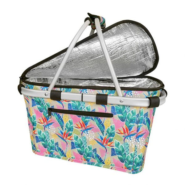 Sachi Insulated Carry Basket - Botanical
