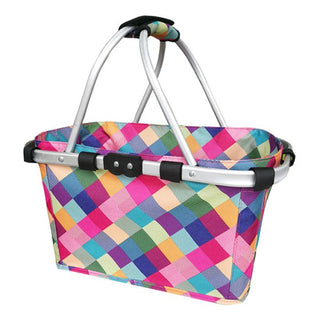 Two Handle Carry Basket - Harlequin
