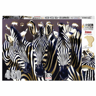 Zebra 450 Piece Wooden Widget Puzzle