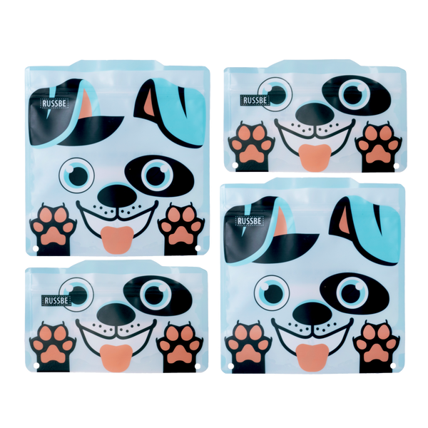 Reusable Snack and Sandwich bags - Dog