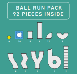 Connetix 92 Piece Ball Run Pack