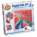 Crystal Gem Art Multi Coloured Peacock