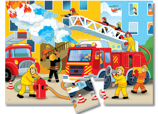 Fire Fighters Floor Puzzle