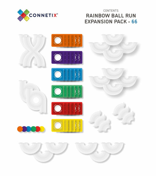 Connetix 66 piece Ball Run Expansion Pack