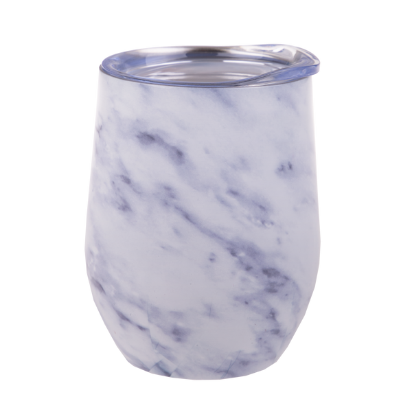 Double wall wine tumbler - White Marble