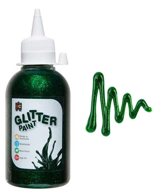 Glitter Paint 250ml - Green