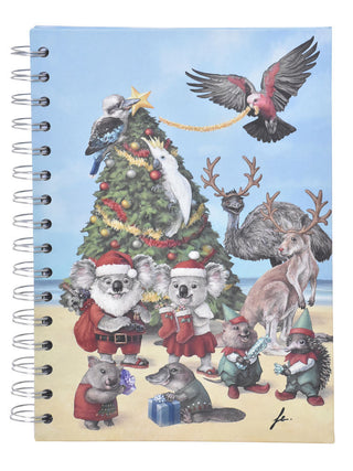 Aussie Christmas Spiral Notebook