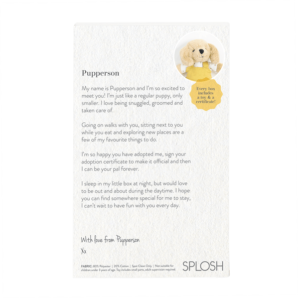 Buddy in a box - Adopt a Pup