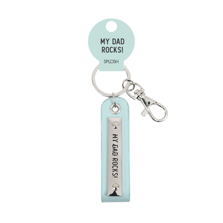 My Dad Rocks Keychain