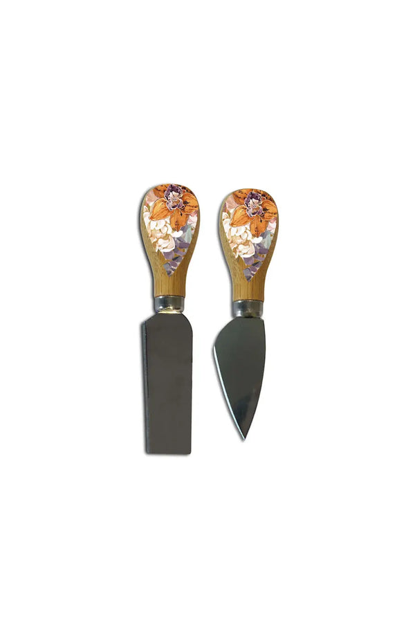 Lisa Pollock - Cinnamon Orchid Cheese Knives