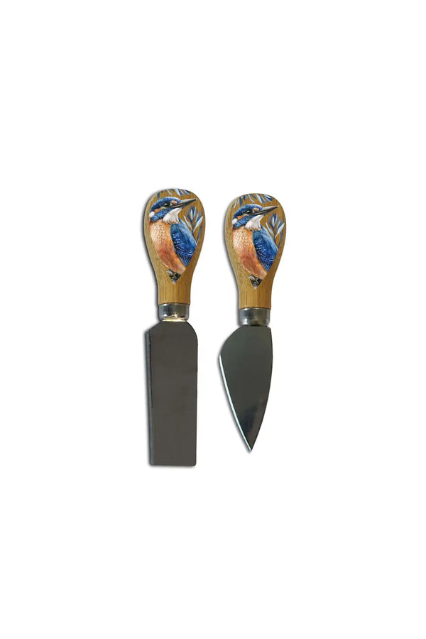 Lisa Pollock - Azure Kingfisher Cheese Knives