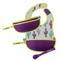 Travel Bib & Flexible spoon - Cactus Capers