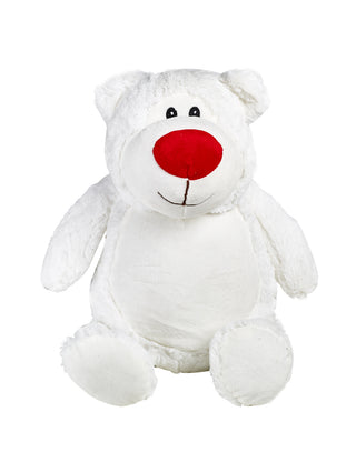 Bear white red nose Cubby