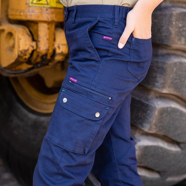 Green Hip Womens Give Cargo Pants Blue