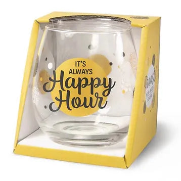 Cheers Stemless Wine Glass