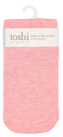 Toshi Organic Socks Ankle Dreamtime - Carmine