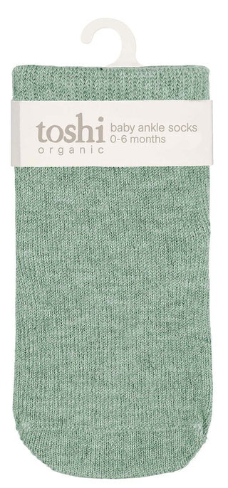 Toshi Organic Socks Ankle Dreamtime - Jade