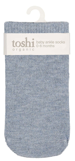 Toshi Organic Socks Ankle Dreamtime - Lake