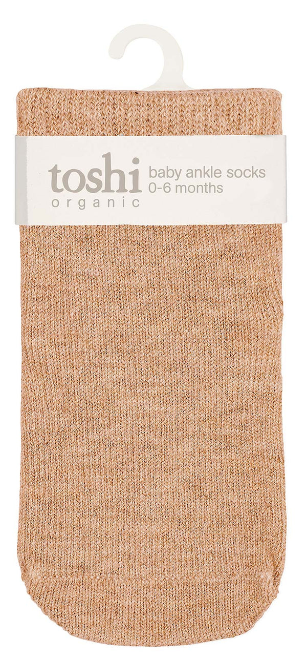 Toshi Organic Socks Ankle Dreamtime - Maple