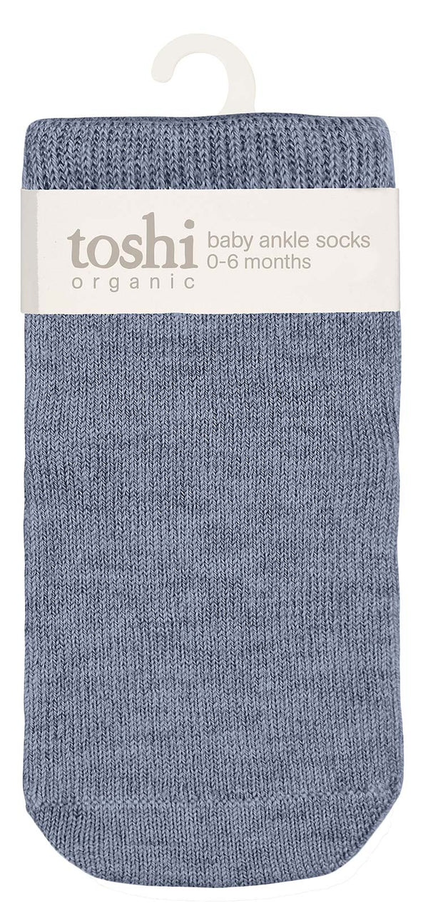 Toshi Organic Socks Ankle Dreamtime - River