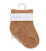 Toshi Organic baby socks - Walnut