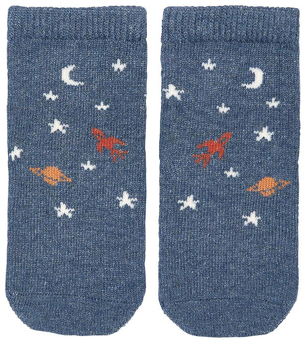 Toshi Organic Ankle Socks Jacquard Space Race