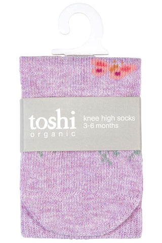 Toshi Organic Ankle Socks Jacquard Lavendula
