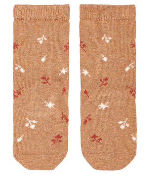 Toshi Organic Ankle Socks Jacquard Maple Leaves