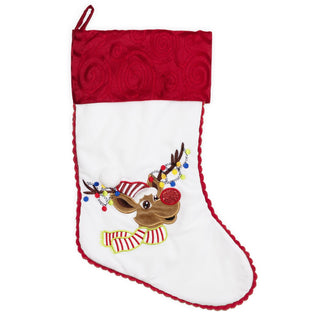 Stocking - White Reindeer