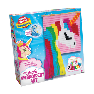 Small World Creative Unicorn Embroidery Art for Kids 
