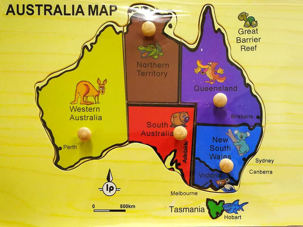 Australia map puzzle