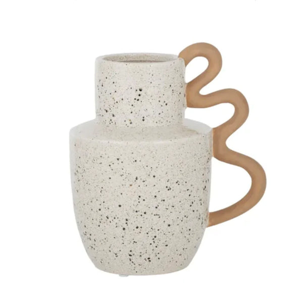 Vaida Ceramic Vase Natural/Tan
