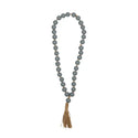 Saffron Wooden Hanging Beads Grey