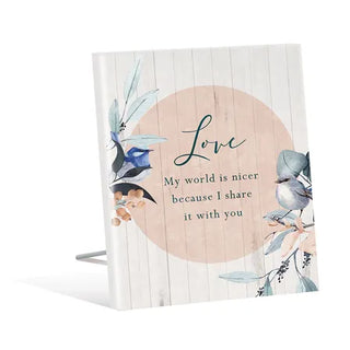 Wren Sentiment Plaque