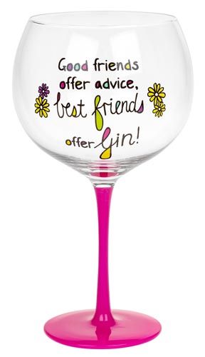 Just Saying Gin Glass - Best Friends